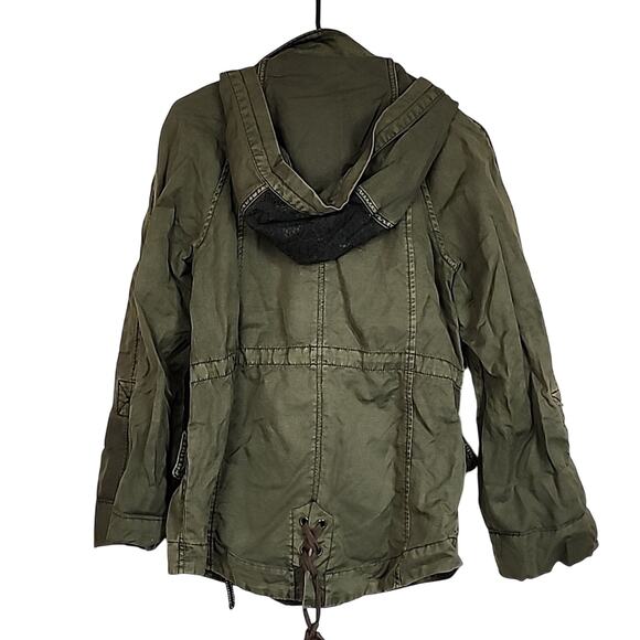 Boho Lace Acid Wash Coat Jacket - Picture 6 of 6